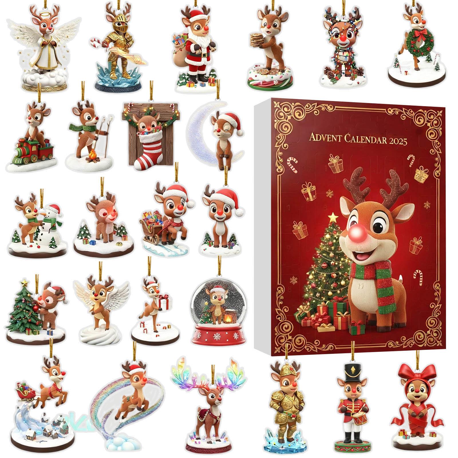 

Календарь обратного отсчета включает 24 подарка, календарь обратного отсчета и подарок-сюрприз One Size