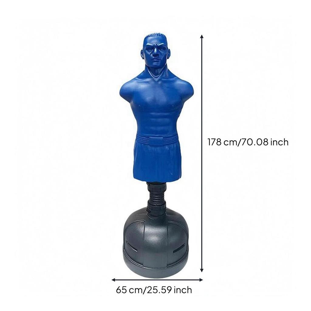 Freestanding Punching Bag ShockAbsorbing Human Torso NoiseReducing Skin 178CM Large