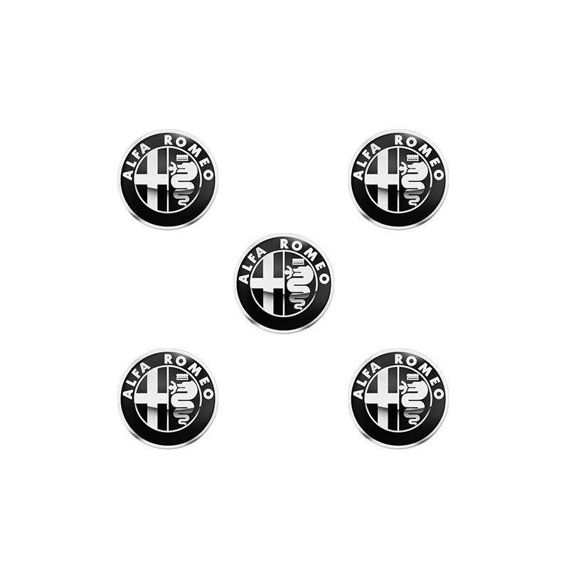 

2026 Hot Sticker 11mm 14mm Car Key Emblem Stickers Auto Door Keyhole Logo Decals For Alfa Romeo Stelvio Giulia 147 156 159 Giuli 14mm