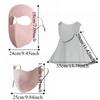 Nylon Sun-protection Mask Soft Elegant UV-resistant Breathable Veil Lightweight Design Cool-feeling Fabric