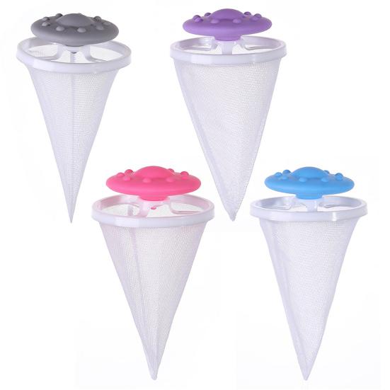 Yousheng 4Pcs Hair Catcher Floating Mesh Washing Machine Hair Removal Mesh Bag Reusable Sustainable Laundry Lint Traps