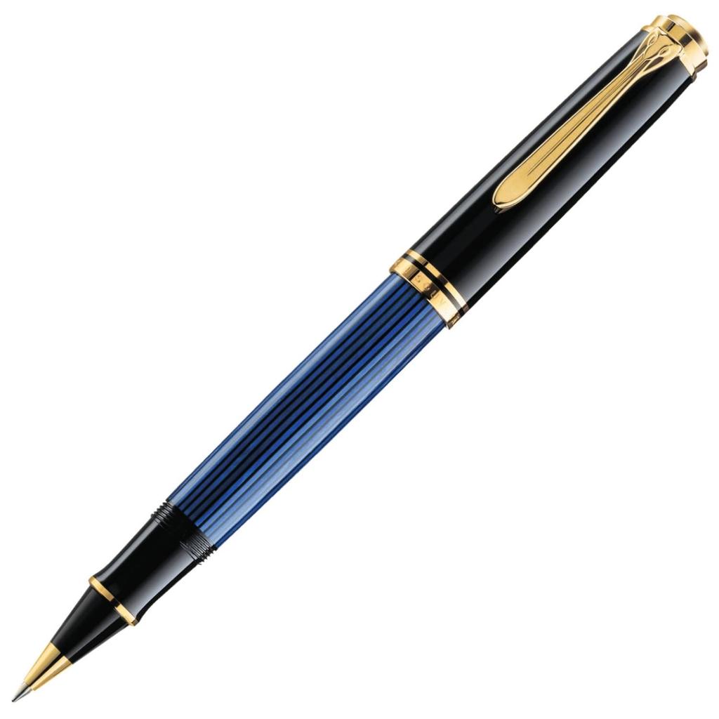 Kuličkové pero Pelikan Souveraine R400 s modrým proužkem, na vodní bázi