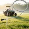Mower Maintenance Control Cable, 96 Inch Replacement Cable Assembly with Metal Sheath, Pull Knob End and Threaded Mounting Hardware