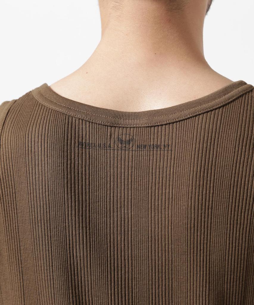 AVIREX RANDOM RIB TANK TOP men's M 310 olive 783-5137002