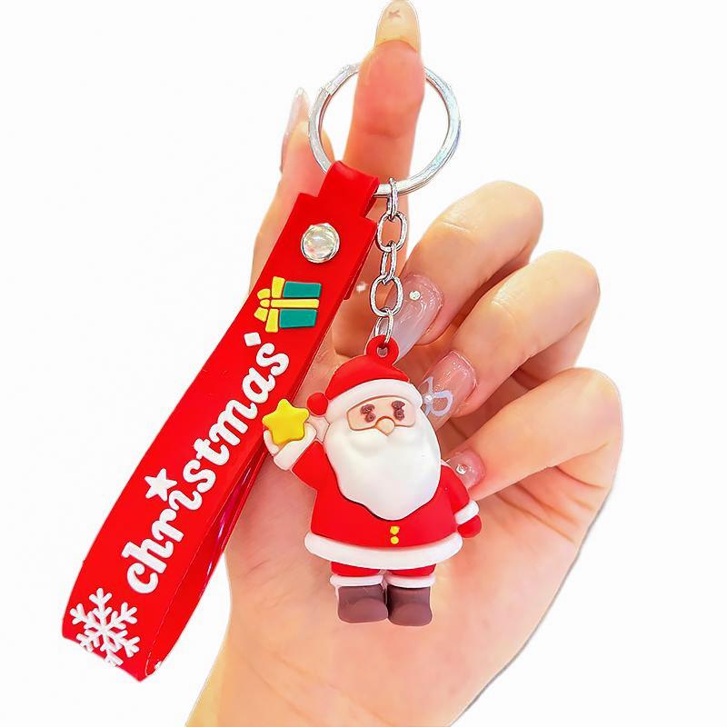 Christmas Accessories Cute Cartoon Design Office Gifts Keychains PR Gift Keyring Funny Various Styles