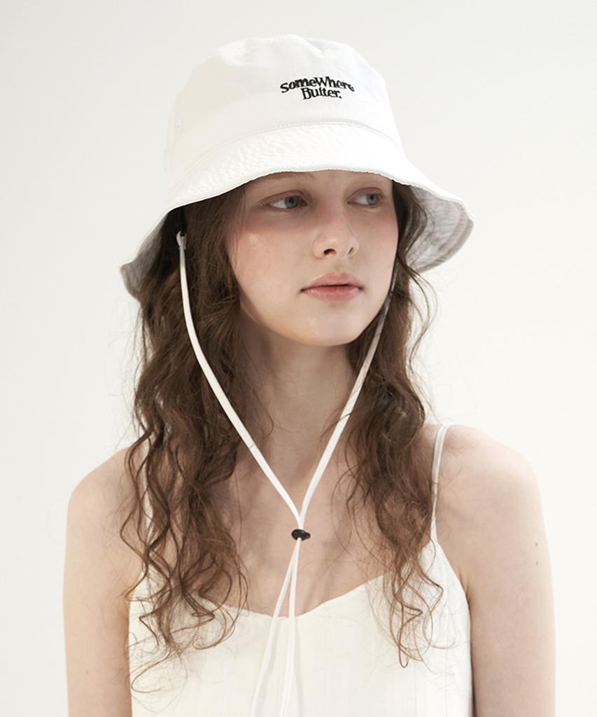 Sseomweeobeoteo Wave Logo Safari Hat - 4Color