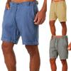 Men's Summer Lace Up Linen Beach Shorts Sports ShortsQuick Dry Casual Shorts Yasheng