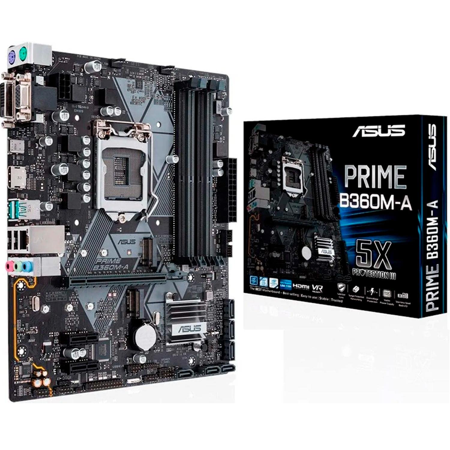 

Материнська плата ASUS PRIME MicroATX з підтримкою Intel LGA1151 B360M-A B360,