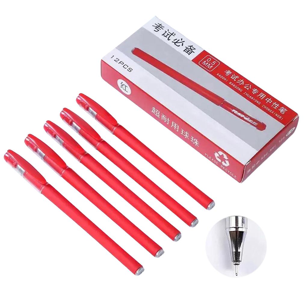 Gel Pens Set Black Blue Red Refill Gel Pen Bullet Tip 0.5mm School & office Supplies Stationery kawaii accessories stationery