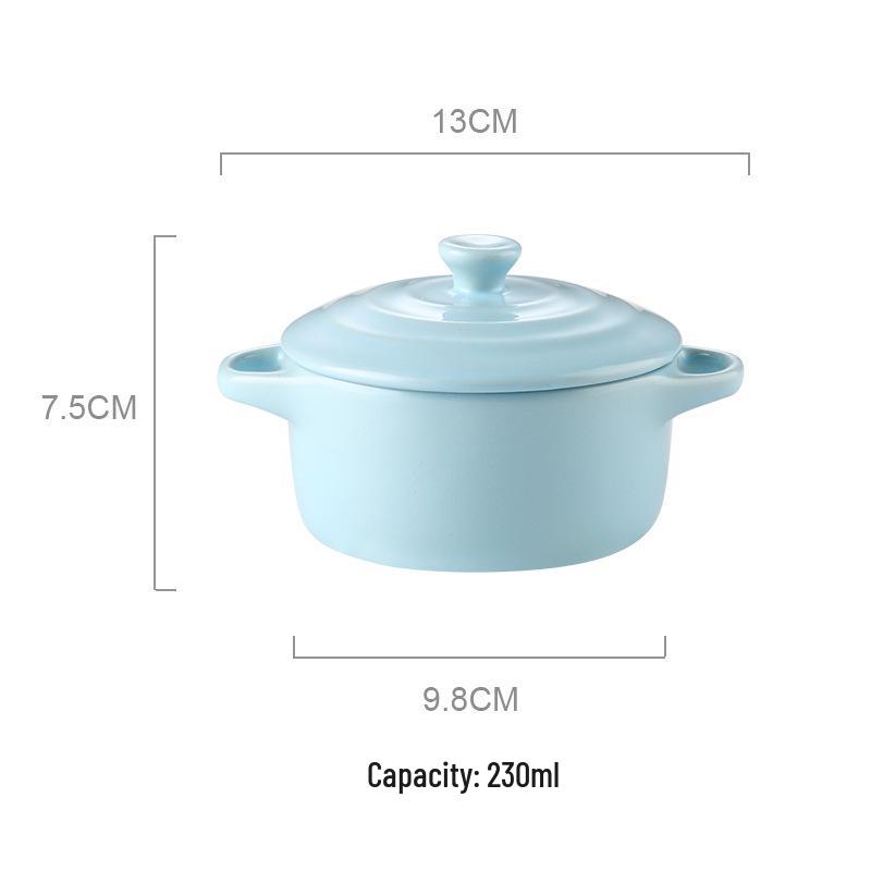 Microwave & Oven Safe Ceramic Stew Pot with Lid