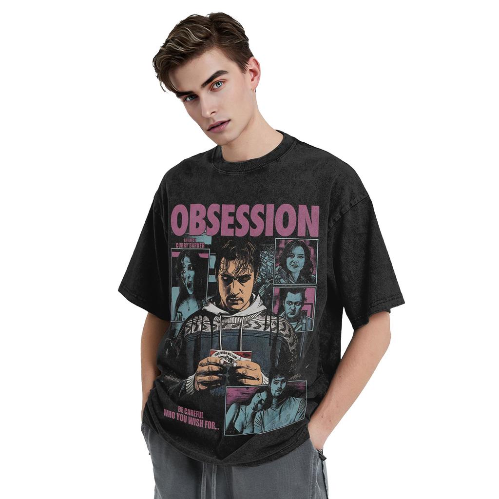 Obsession One Wish Willow T Shirts Hip Hop Washed 100 Cotton Tshirts Novelty For Men Women Tops Streetwear Printed Tees