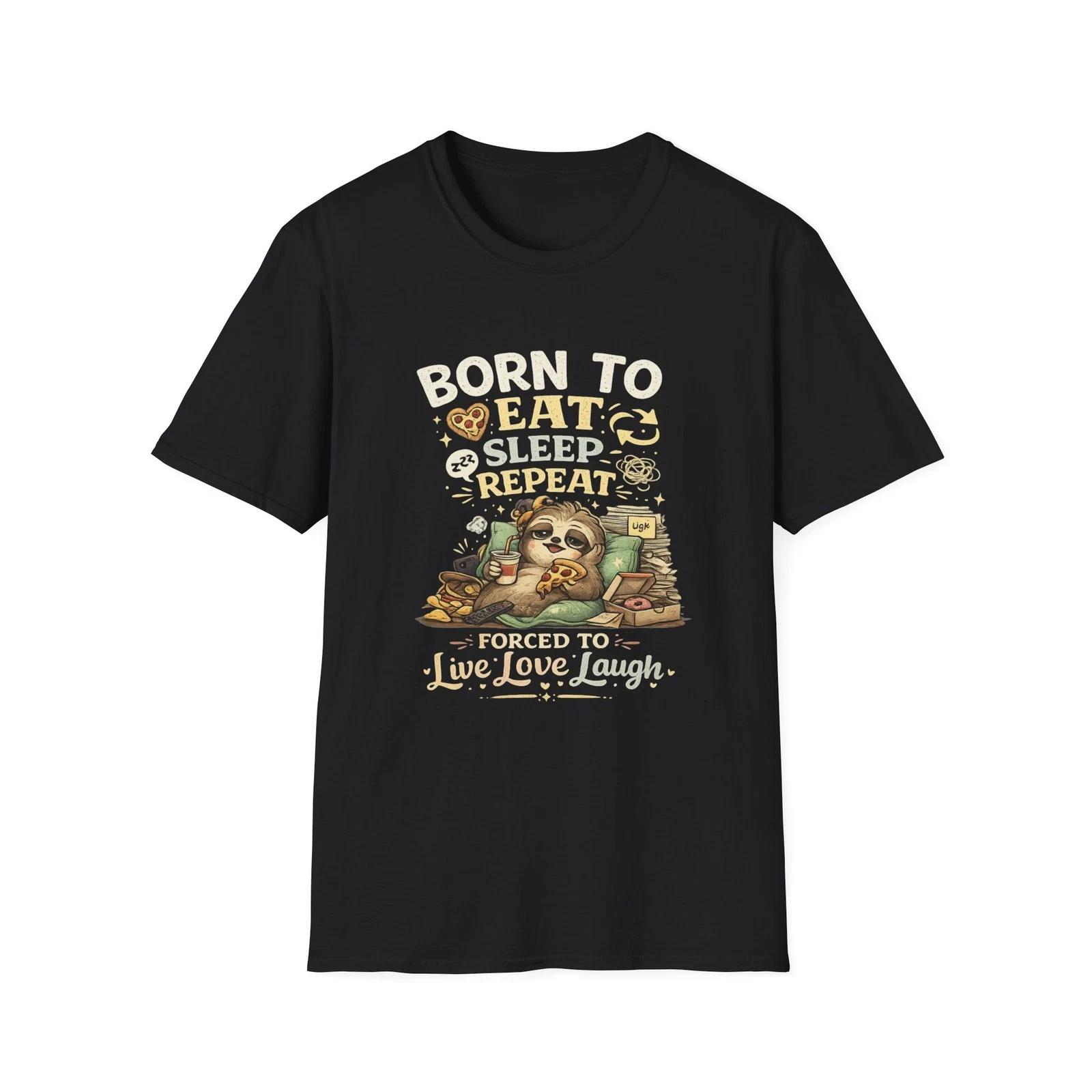 Born to Eat Sleep Repeat sloth Children s Children s T  Children s T-shirt | Cute Sloth Funny Tee 100