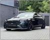 Compatible with 2021-2024 Mercedes-Benz E-Class W213, Carbon Fiber Front Lip Splitter Spoiler.