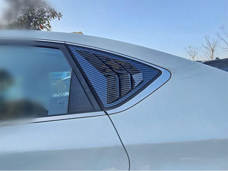 Carbon Fiber Rear Window Louvers for Sylphy 12-21 Mustang Models