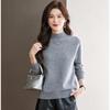 Snowflying Women's Pure Wool Half-High Collar Sweater
