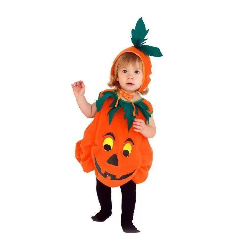 Halloween children's pumpkin parent-child costume pumpkin baby suit baby modeling performance