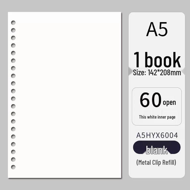 Minimalist Large-Capacity Loose-Leaf Binder: Essential for Students and Office Workers