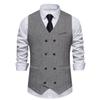 Men's Retro Double-Breasted Suit Vest - Spring/Autumn Style