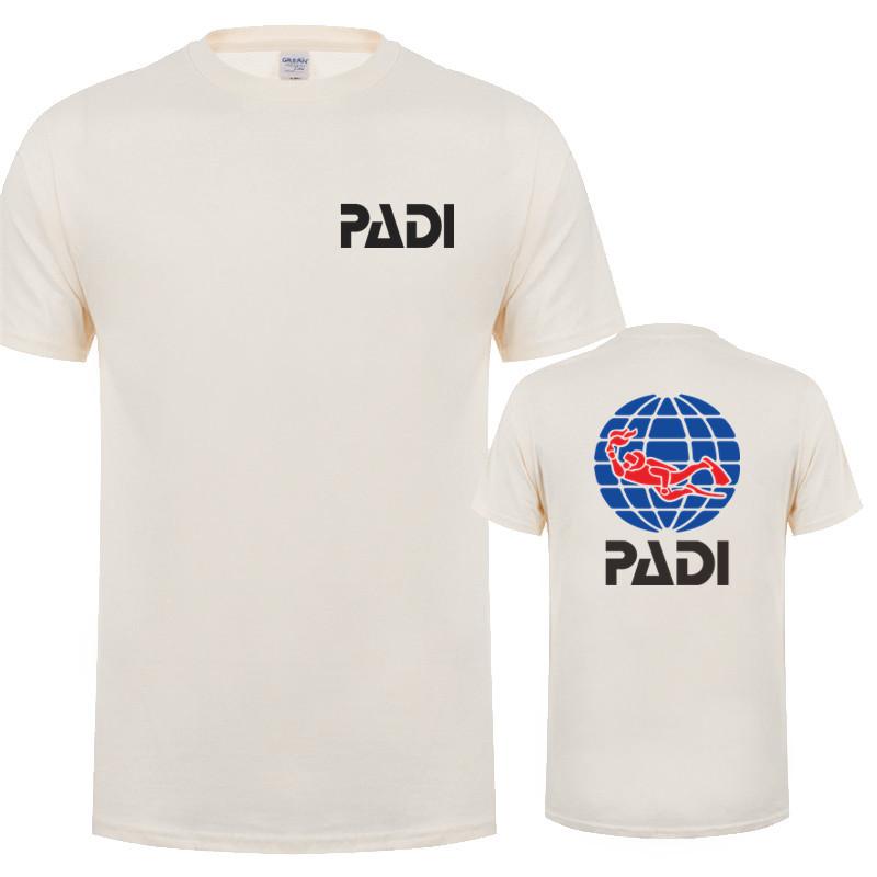 Potápěč Padi Tričko Unisex Ležérní Bavlněné Krátký Rukáv Vrcholy Lh373