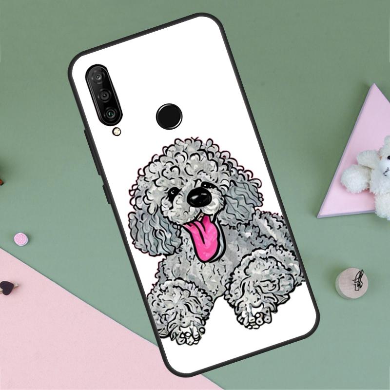 Poodle Dog For Huawei P40 P20 P30 Lite P60 Pro Nova 10 9 SE 5T 12i 12s 11i Y91 Y90 Y60 Y70 Y72 Y61 Case