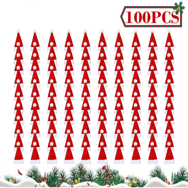 Vánoční sada obalů na láhve Santa Sněhulák Tkané sáčky na láhve na vánoční večírek Dekorace jídelního stolu Novoroční dárky