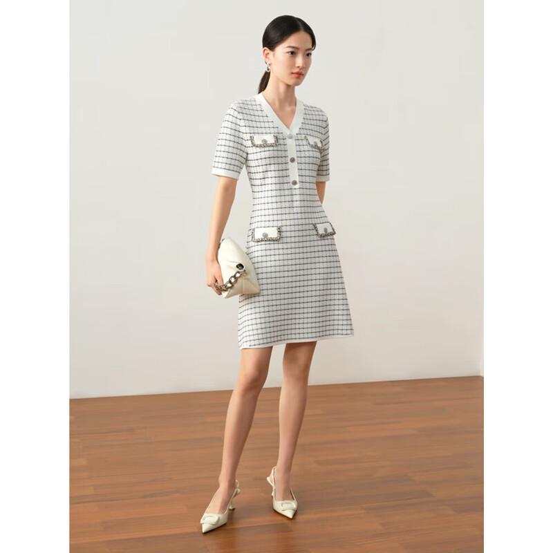 

JOEONE ANNAKOU Chic Textured Knit Sweater Dress L