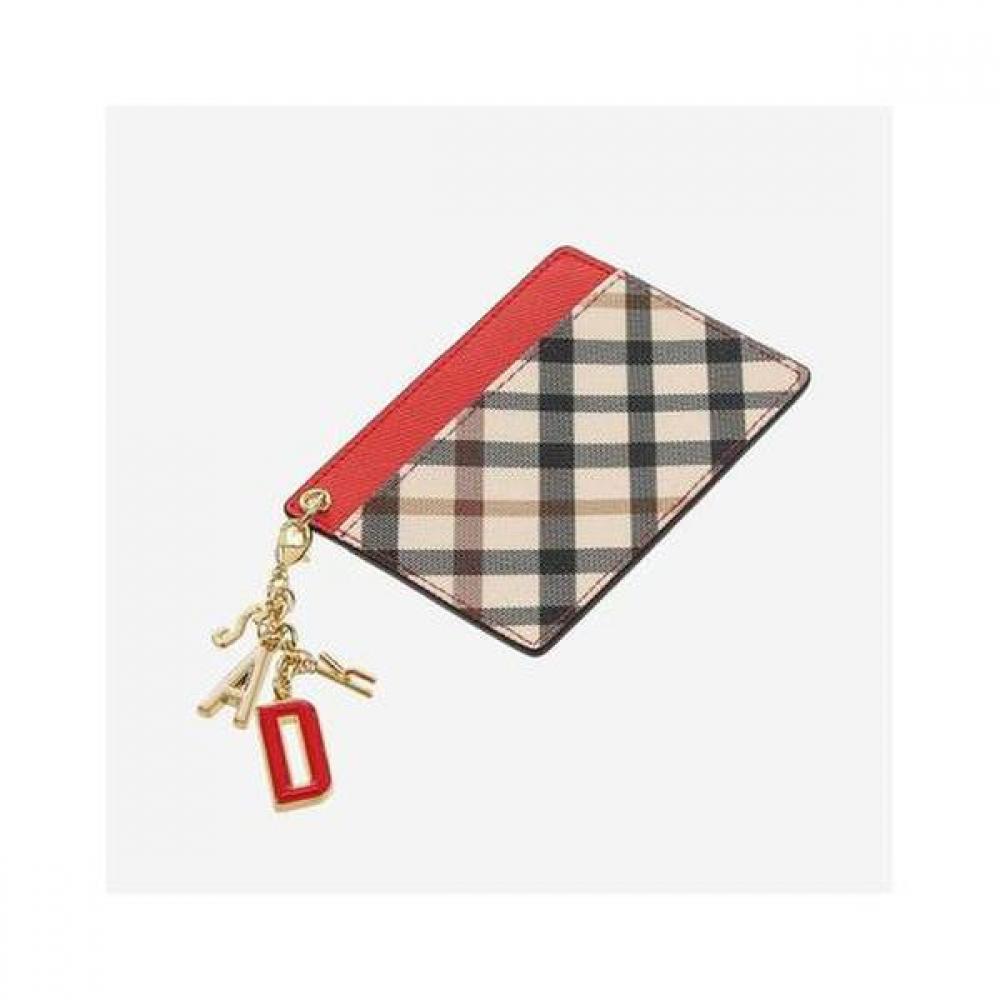 Daks Red Check Color Block Tri Fold Wallet Dcwa9f403