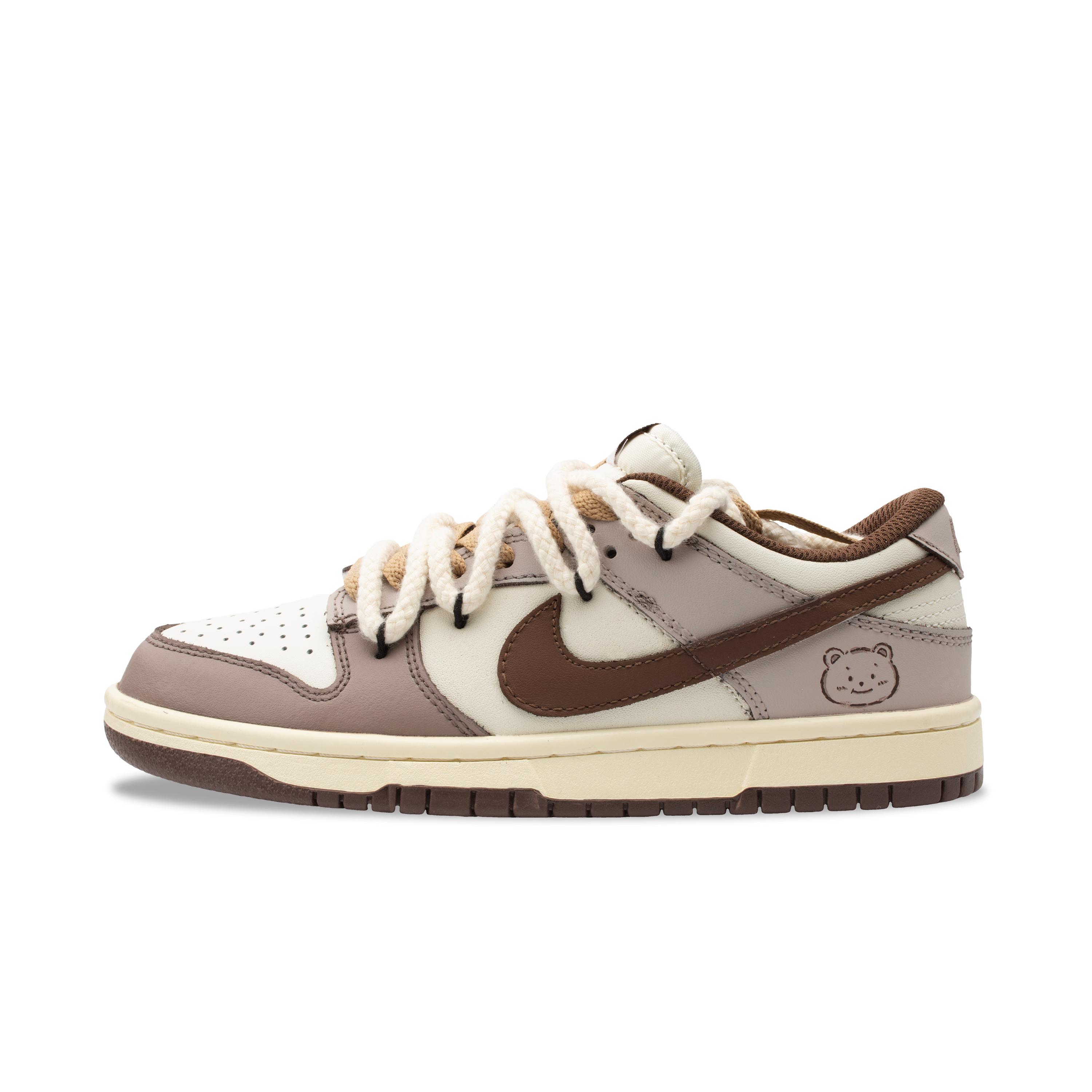 

Nike Dunk Bear Doo Abrasion Resistant Low top Skateboard Shoes Women s Brown DD1503-124(Team1303-) 35.5