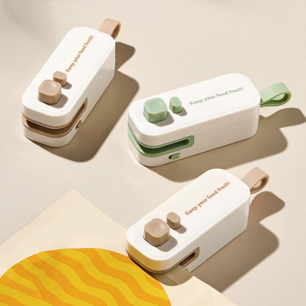 Mini Heat Sealer Magnetic Plastic Bag Sealer Kitchen Gadget Food Sealer Clip  Travel