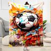 1pc Soccer Ball Blanket Comfortable Soft Lightweight All Season Multi Purpose Blanket Travel Camping Picnics Sofa Office Bed Living Room Gift Friends