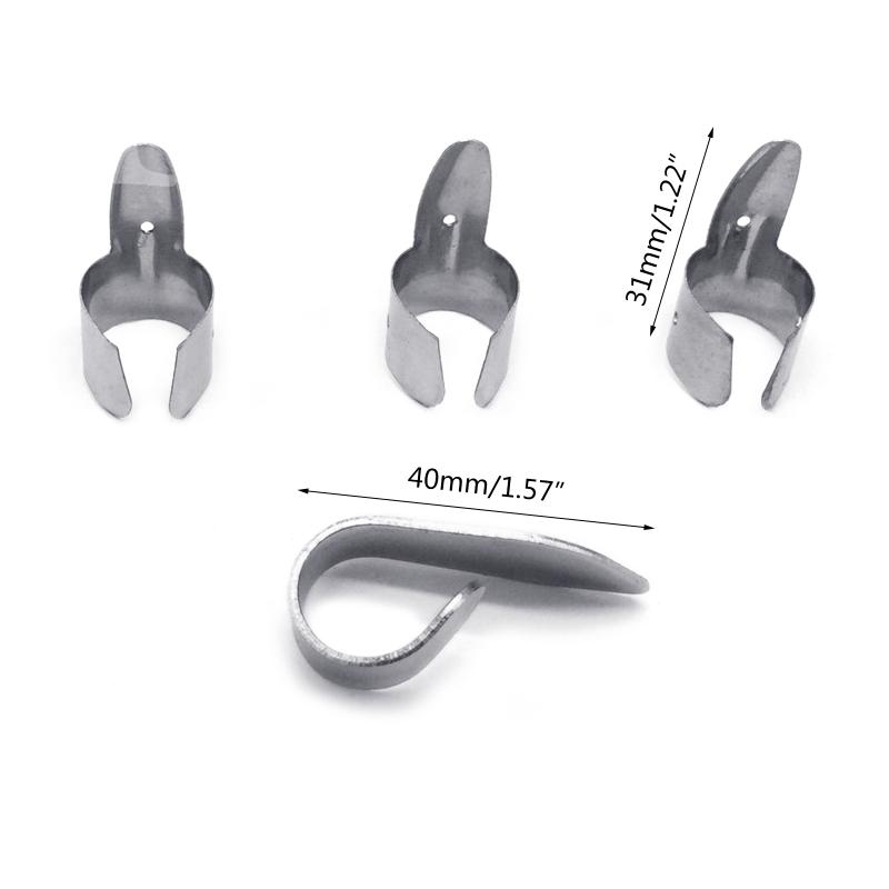 4Pcs/set 1 Thumb + 3 Finger Guitar Picks Stainless Adjustable Fingerpicks Guitar Plectrum Sheath For Acoustic Guitar
