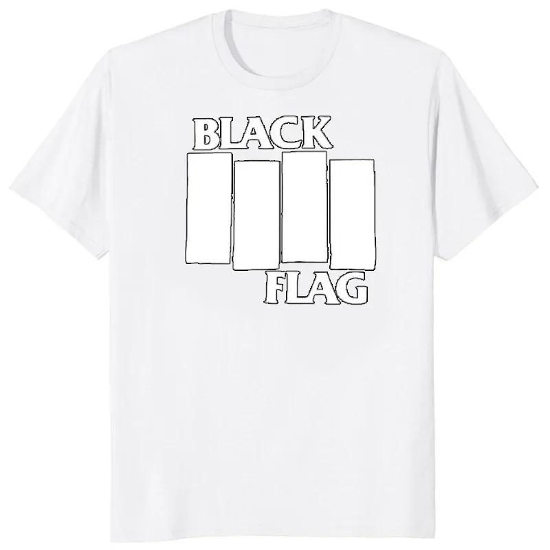 BLACK FLAG tričko s logom pruhov hip-hop punková kapela grafické tričká dámske pánske trendové klasické krátky rukáv dospelí priedušné tričká