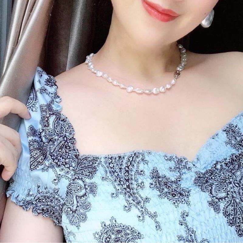 Necklace, Women's, Freshwater Pearls, Approximately 9mm Irregular Shape, Fashionable, Trendy, Versatile, Highly Rated