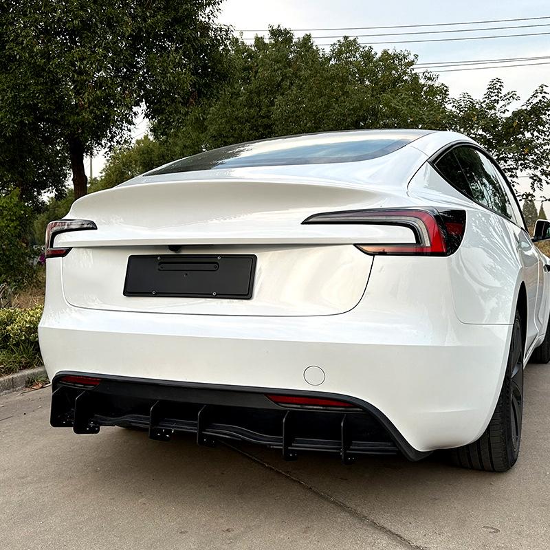 3pcs/set Automobile Rear Bumper Lip Diffuser Spoiler Splitter Protector For Tesla Model 3 2025+ Car Modification Parts