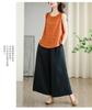 Summer Pure Cotton Embroidered Sleeveless Vest for Women