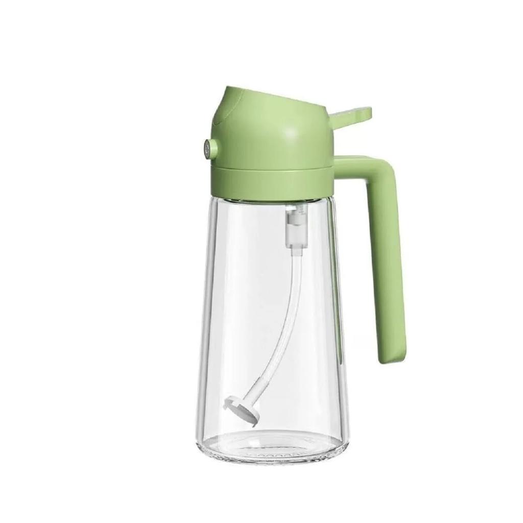 Glass Oil Sprayer Bottle with Handle and Pump Spray Nozzle for Kitchen Use Suitable for Cooking and Salad Dressing Application