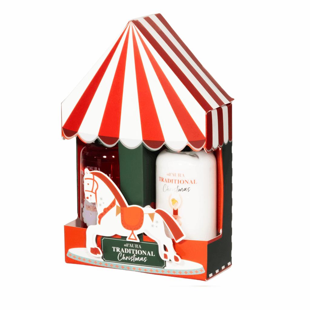 All'Aura X-Mass Body Care Set Shower Gel 100ml, Body Balm 100ml