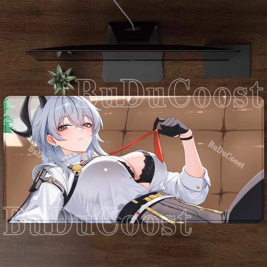 New Zani Wuthering Waves WuWa Anime Girl Mousepad Large Gaming Keyboard Anti-slip Rubber Desk Mat PC HD Printing ESports Carpet