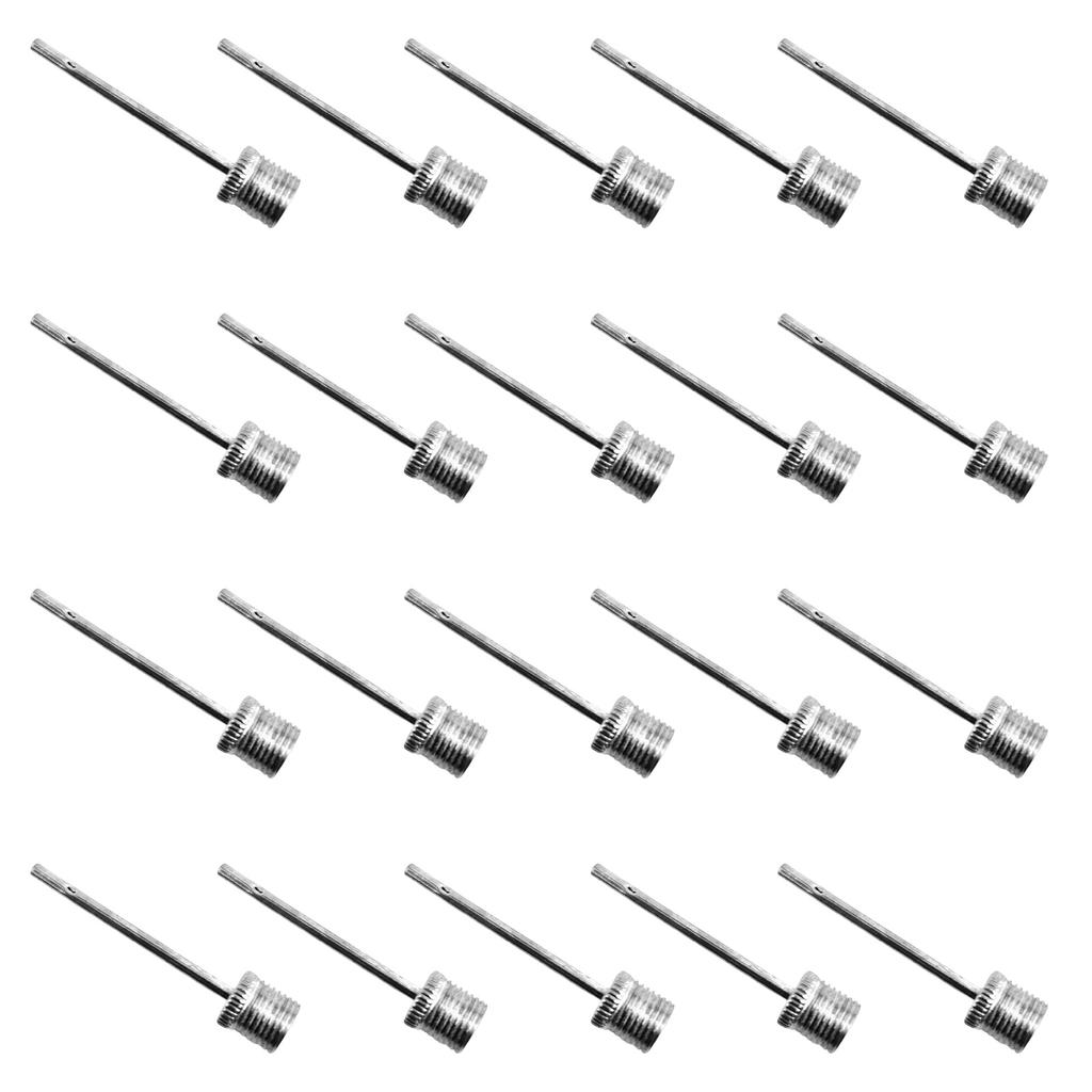 20Pcs Stainless Steel Inflatable Needle Air Valve Adaptor Pump Needles for Inflating Balls Air Pump Needle Easy To Use