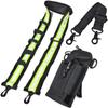 Kit de coldre de rádio HYS compatível com Molle com alça de ombro e alça anti-balanço, Suporte de transceptor montado no ombro com material refletor, Fácil de