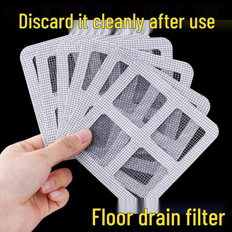 Disposable Mesh Drain Cover, Hair Filter & Insect-Proof Floor Drain Net