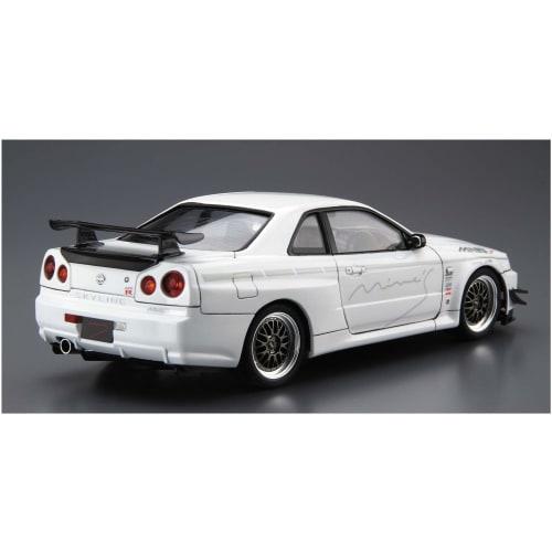 Aoshima Bunka Kyozai 1/24 The Tuned Car Series No. 34 Nissan Mines BNR34 Skyline GT-R 2002 Plastic Model