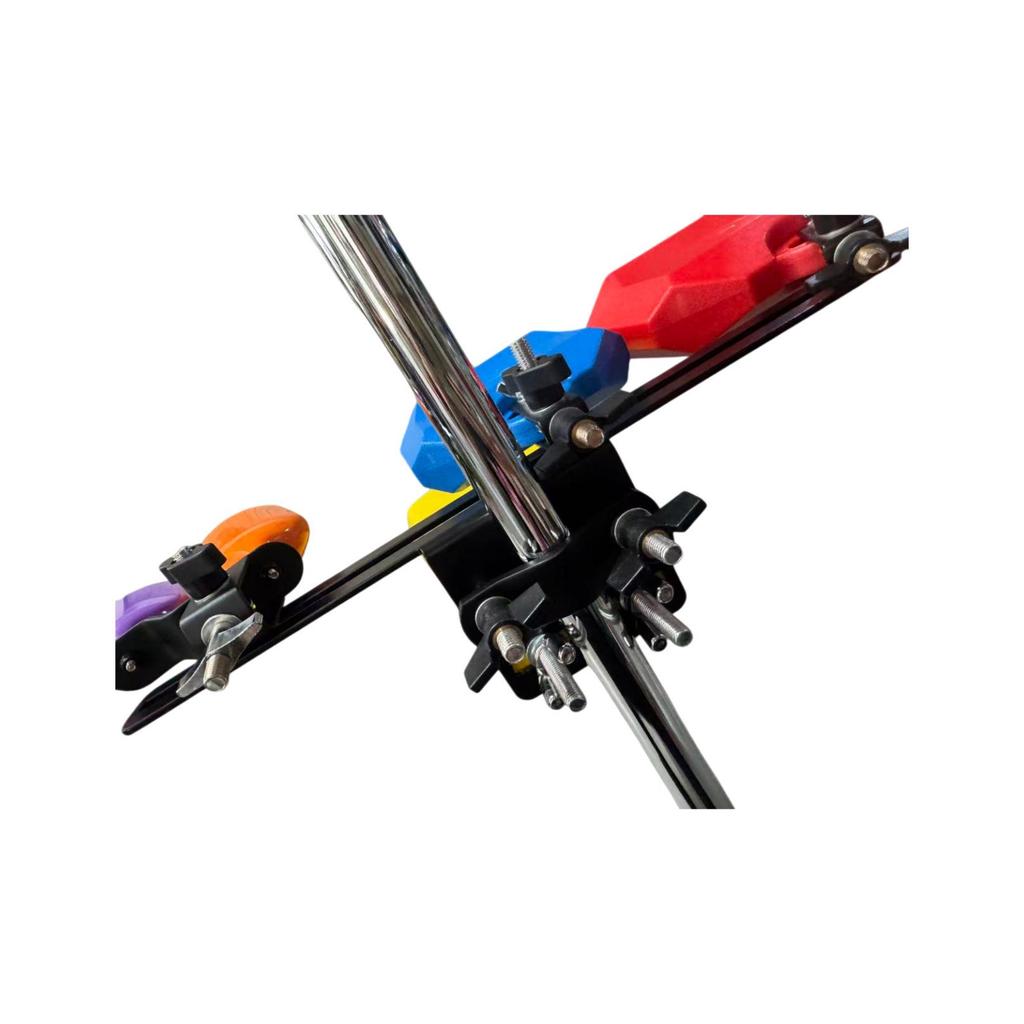 Double Layer Drum Kit with Wood Block & Metal Claves - Percussion Accessories