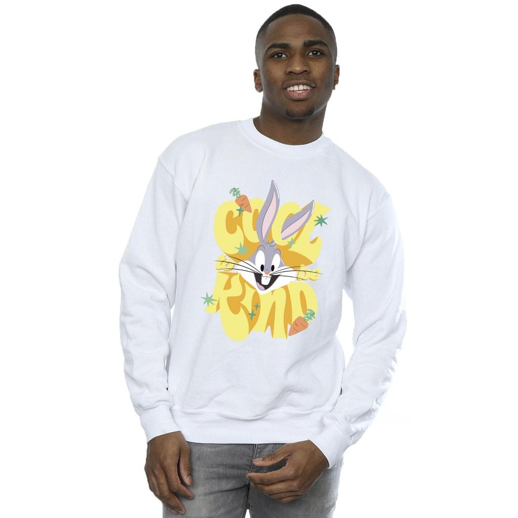 Looney Tunes Mens Bugs Cool To Be Kind Sweatshirt