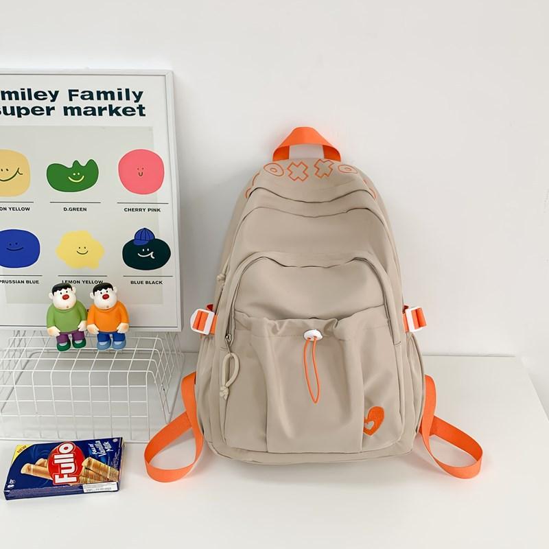 Fresh  Sweet and Cute Girly Japanese Campus Backpack Simple and Versatile Junior High School Students Backpack