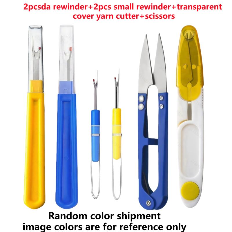 5Pcs Blue Sewing Seam Ripper Kit Colorful Sewing Stitch Thread Unpicker Seam Ripper Thread Cutter Scissor for Thread Remove