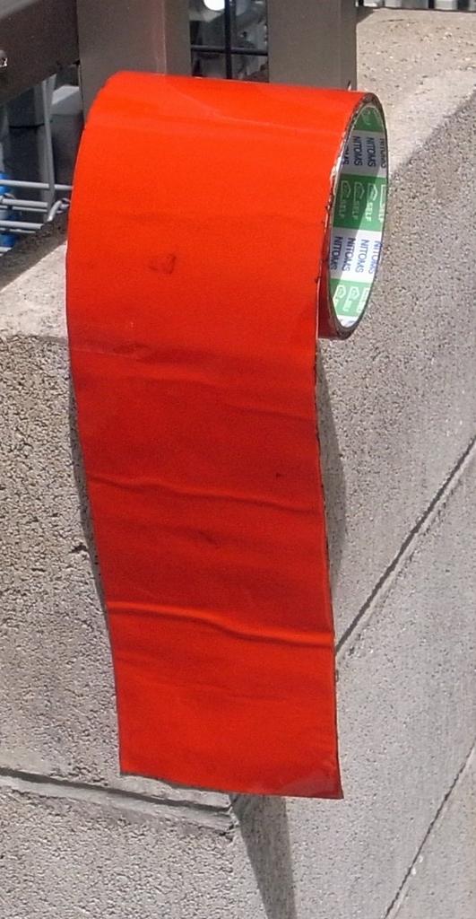 Nitoms Reflective Tape for Uneven and Rough Surfaces, Red, 0.65mm x 90mm x 1m, J3791