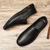 New Leather Shoes Men Classic Loafers Men Casual Shoes Breathable Walking Flats Walking Shoes Retro Outdoor Waterproof Moccasins
