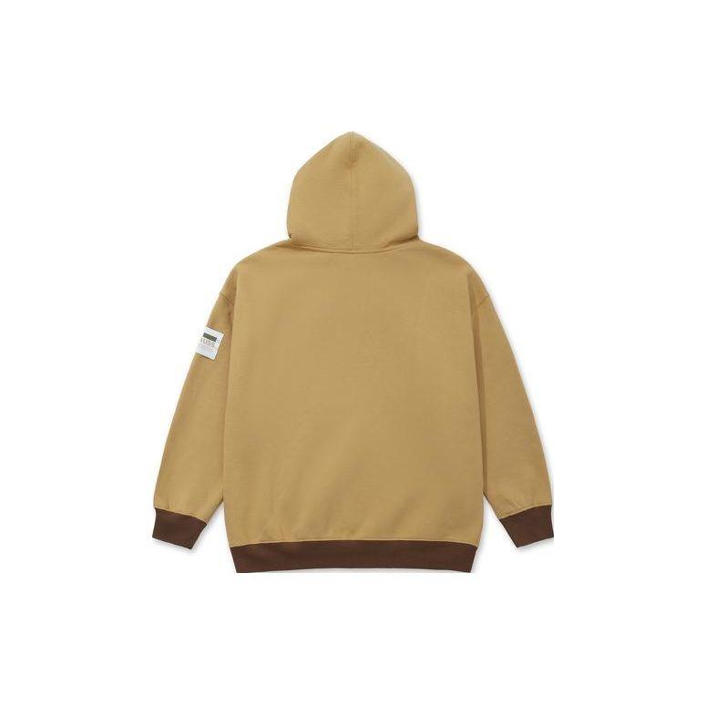 Levis FW23 Solid Color Hooded Casual Long Sleeve Sweatshirt Women sweatshirt Khaki A3574-0001