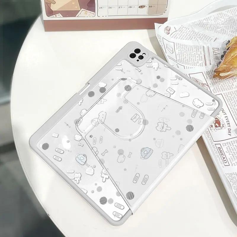 Rotating Stand Tablet Cover for IPad 10th Generation Case 2022 Pro 11 2nd 3rd 4th IPad 2017 2018 9.7inch 10th Funda Cute Cartoon